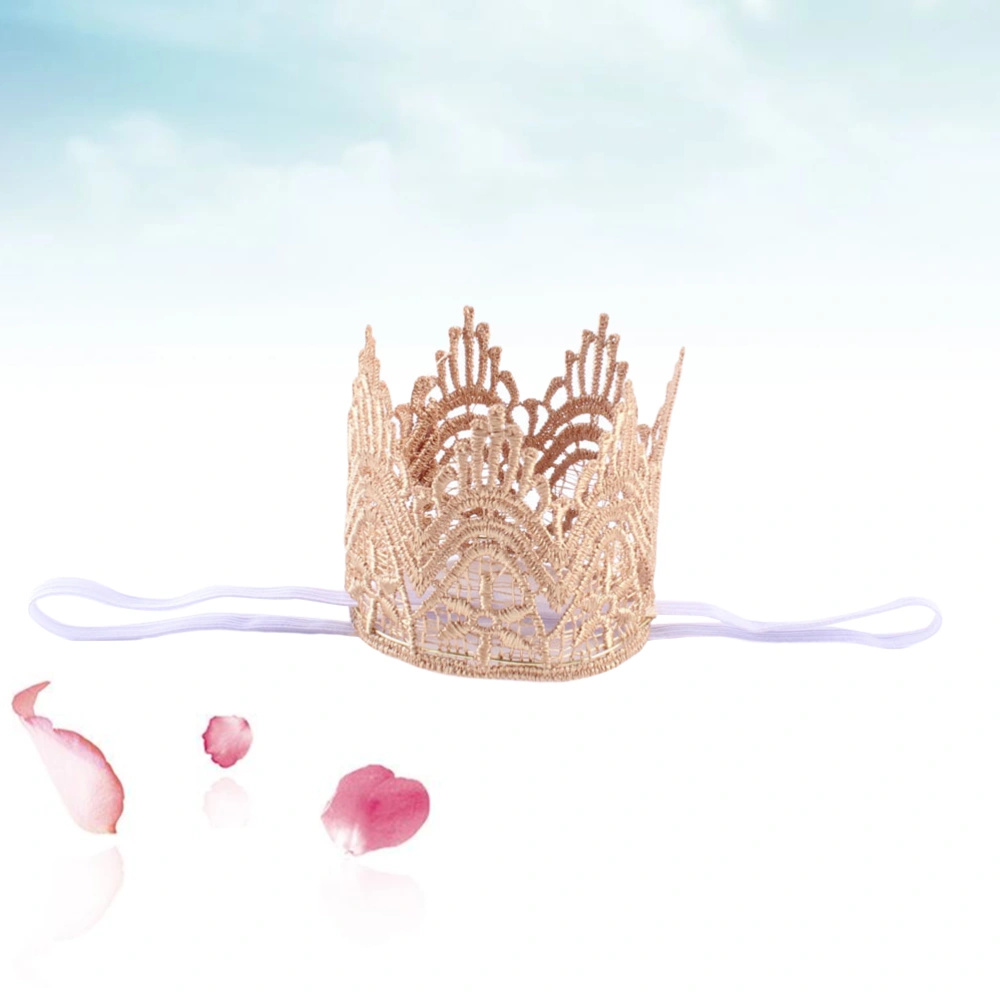 New European and American Baby Handwear Crown Shaped Hairband Infant Girls Photo Headdress