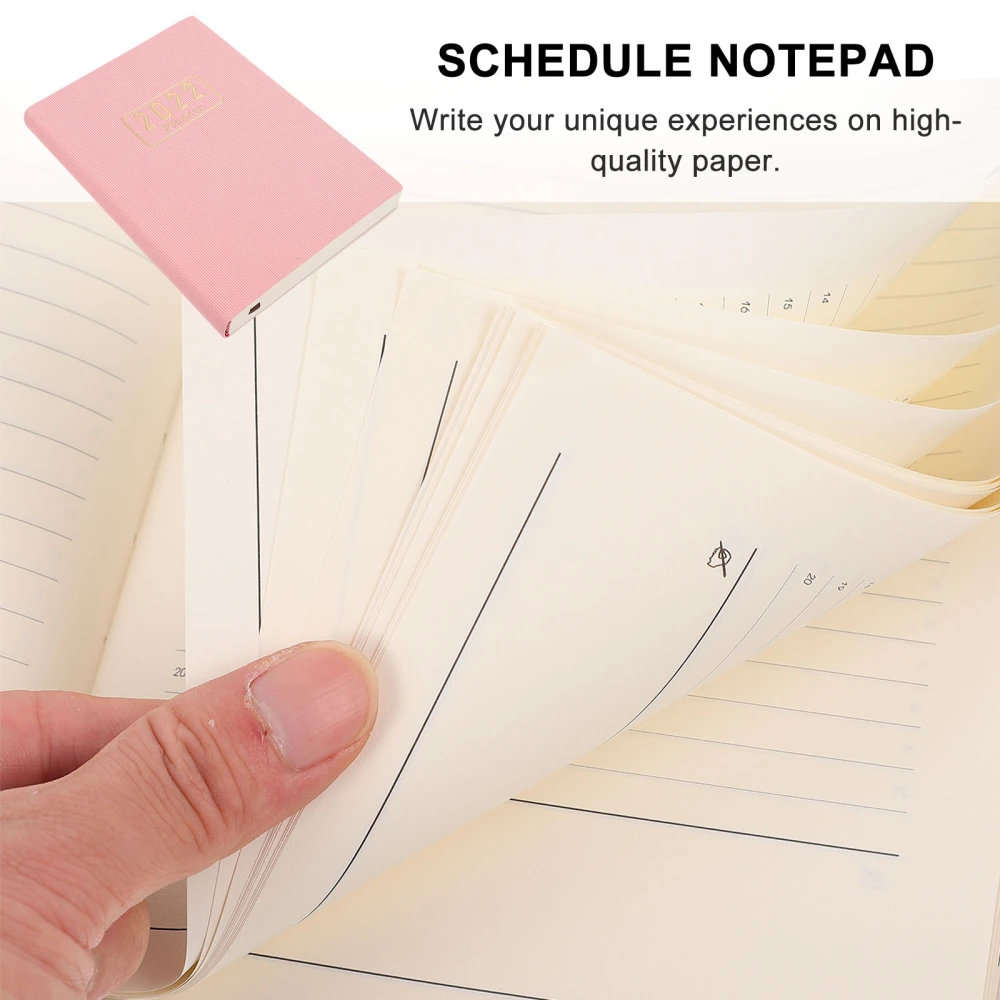 1PC Schedule Book Agenda Notepad Appointment Planning Notepad Schedule Notepad