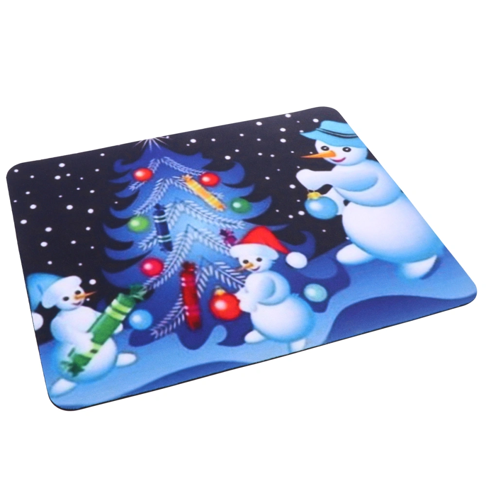 2PCS Anti-slip Mouse Pads Xmas Mouse Mats Rubber Mousepads Desk Accessories