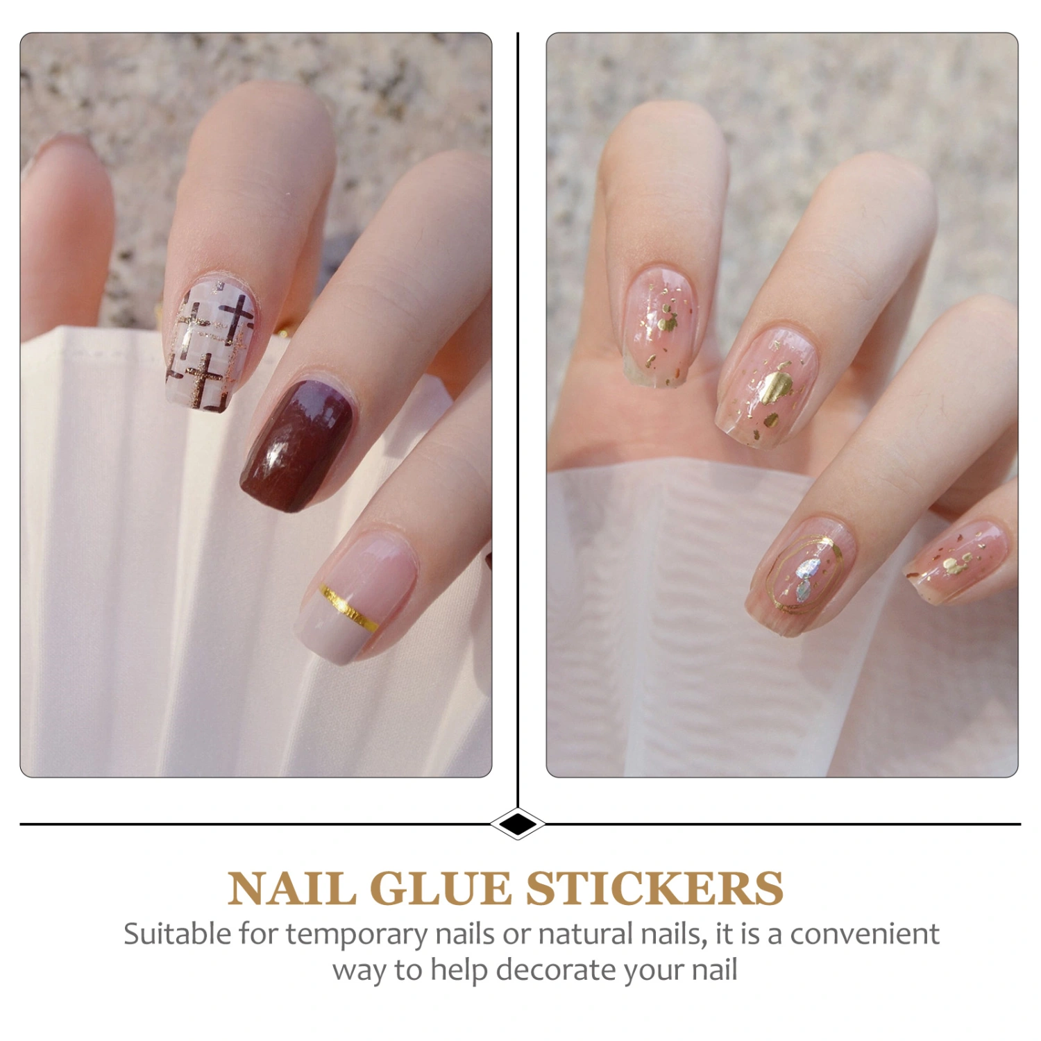 20 Sheets Nail Art Glue Sticker False Nail Tips Adhesive Tabs Nail Glue