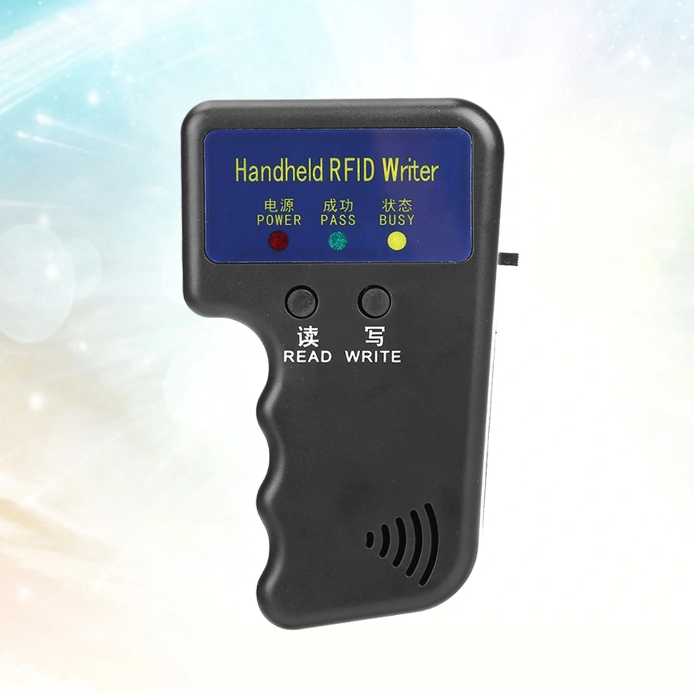 RFID Copier Writer Duplicator Programmer Reader Rewritable ID Keyfobs Tags Handheld (Black)