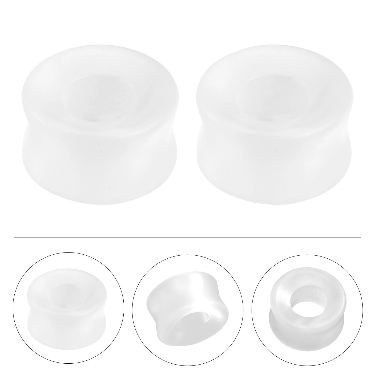 2Pcs Ear Gauges Tunnels Plugs Stretchers Expander Piercing Jewelry for Women Men
