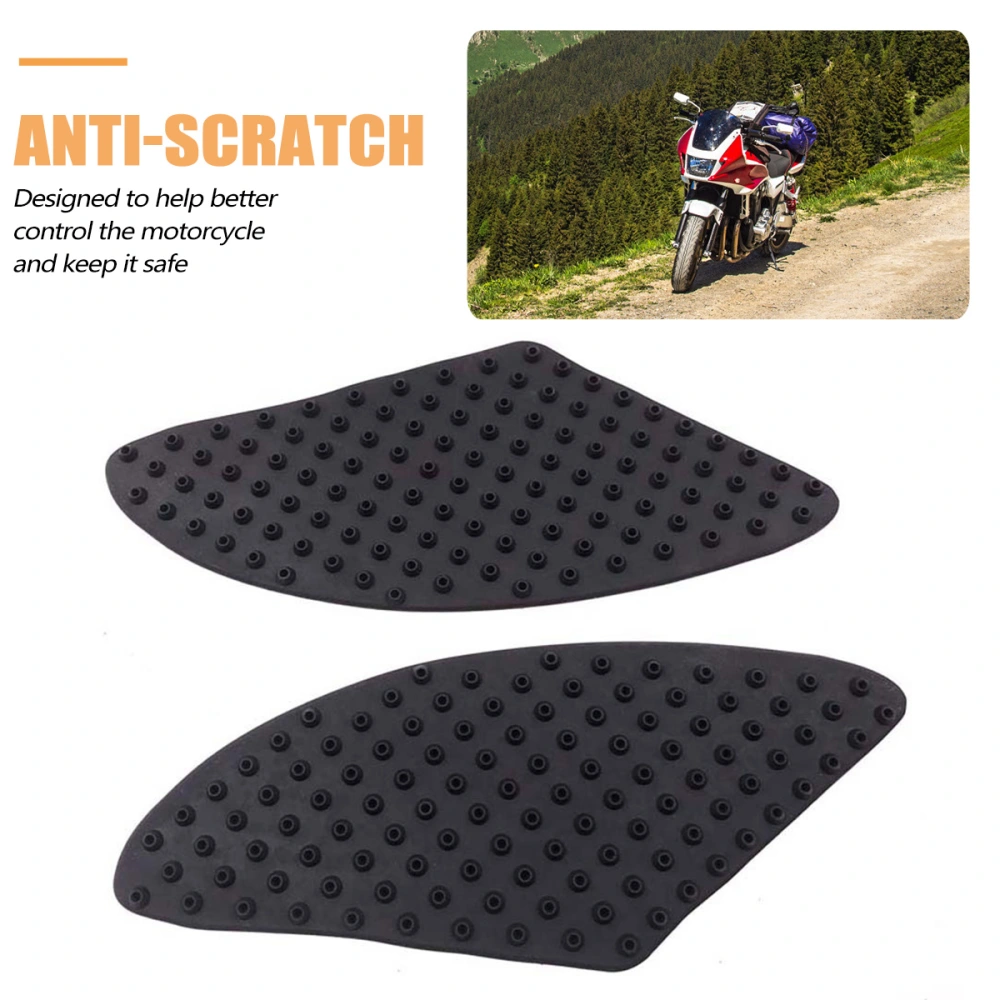 1 Pair Fuel Tank Pads Anti-skid Oil Tank Stickers Motorcycle Heat Insulation Pad