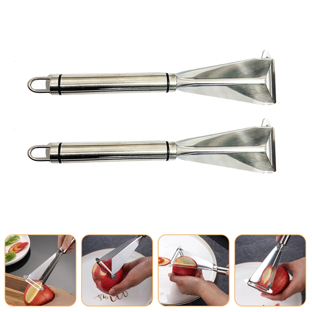 2Pcs Stainless Steel Fruit Carving Cutters Fruit Carving Tools Kitchen Gadget