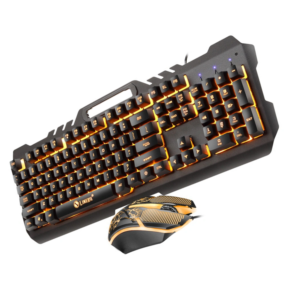 1 Set Gaming Keyboard RGB Backlit USB Electronic Mouse Computer Gaming Supply