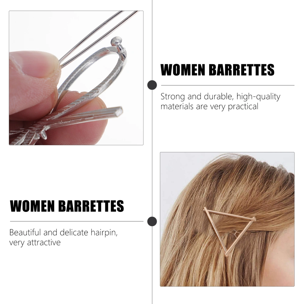 10Pcs Metal Hair Styling Decorative Hair Clips Multi-style Hairpin Barrettes