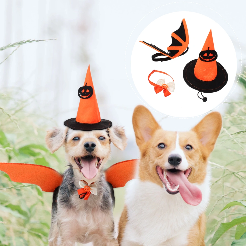 1 Set Halloween Dog Collar Pet Halloween Costume Suits Pet Wing for Decoration