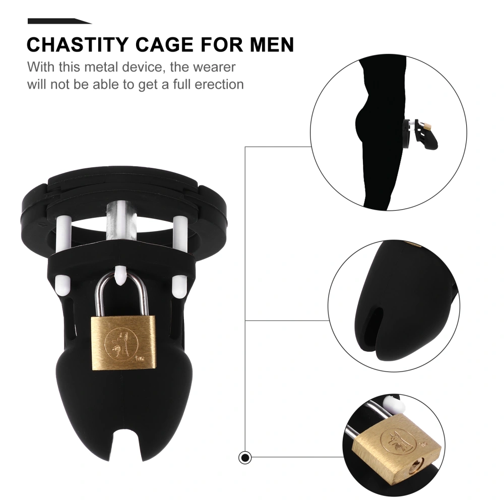 Chastity Cage Silicone Thong Brief Underwear Chastity Device for Male Men