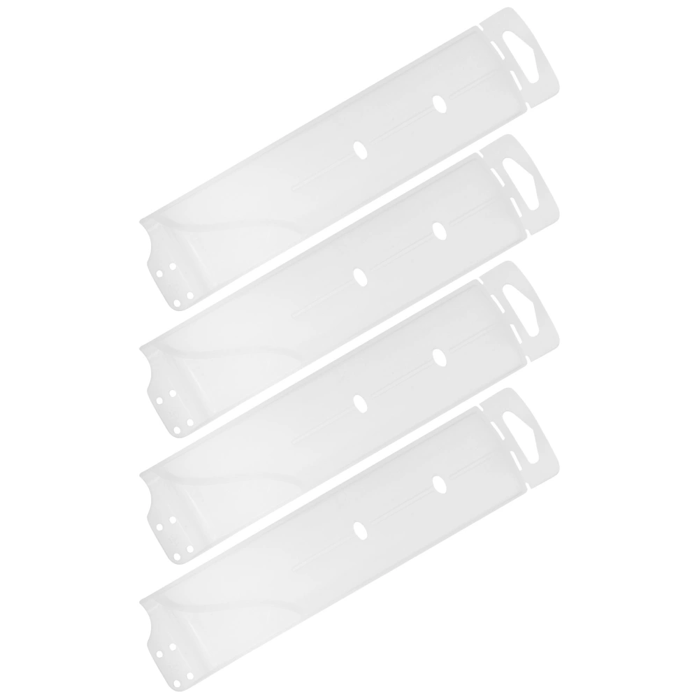 4pcs Kitchen Knives Protective Sleeves Professional Cutter Guards (White)