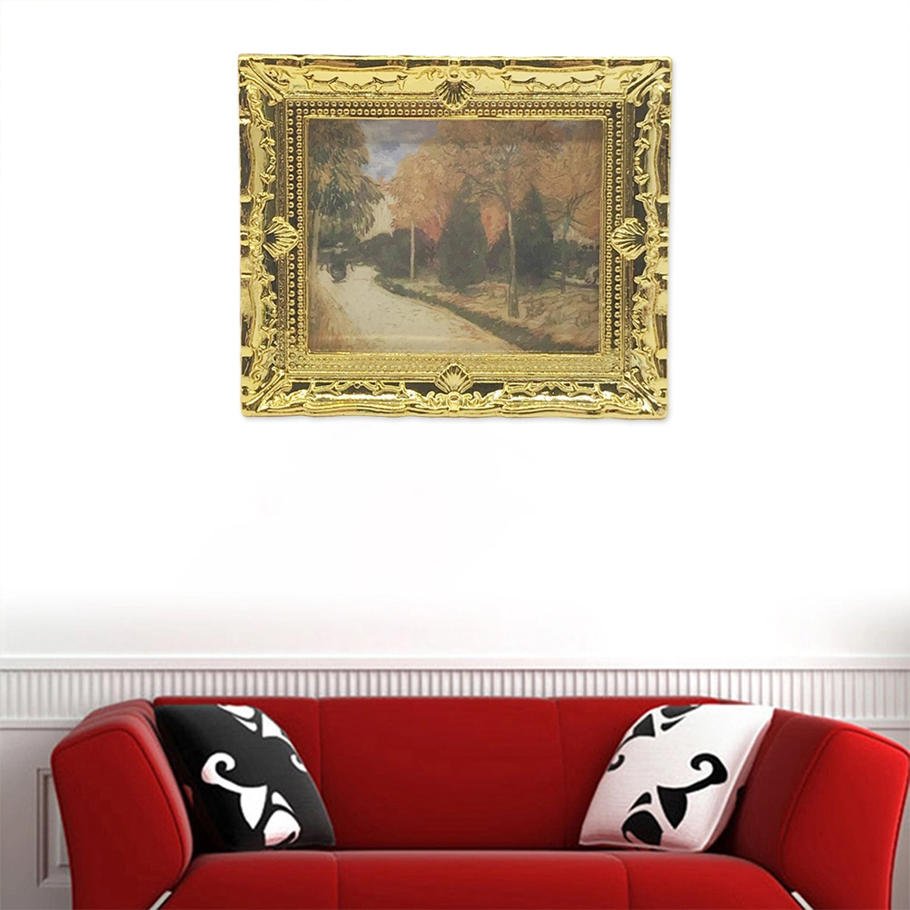 1Pc 1:12 Mural Model Mini Picture Epitome Wall Decor Miniature for DIY Gifts Mini House