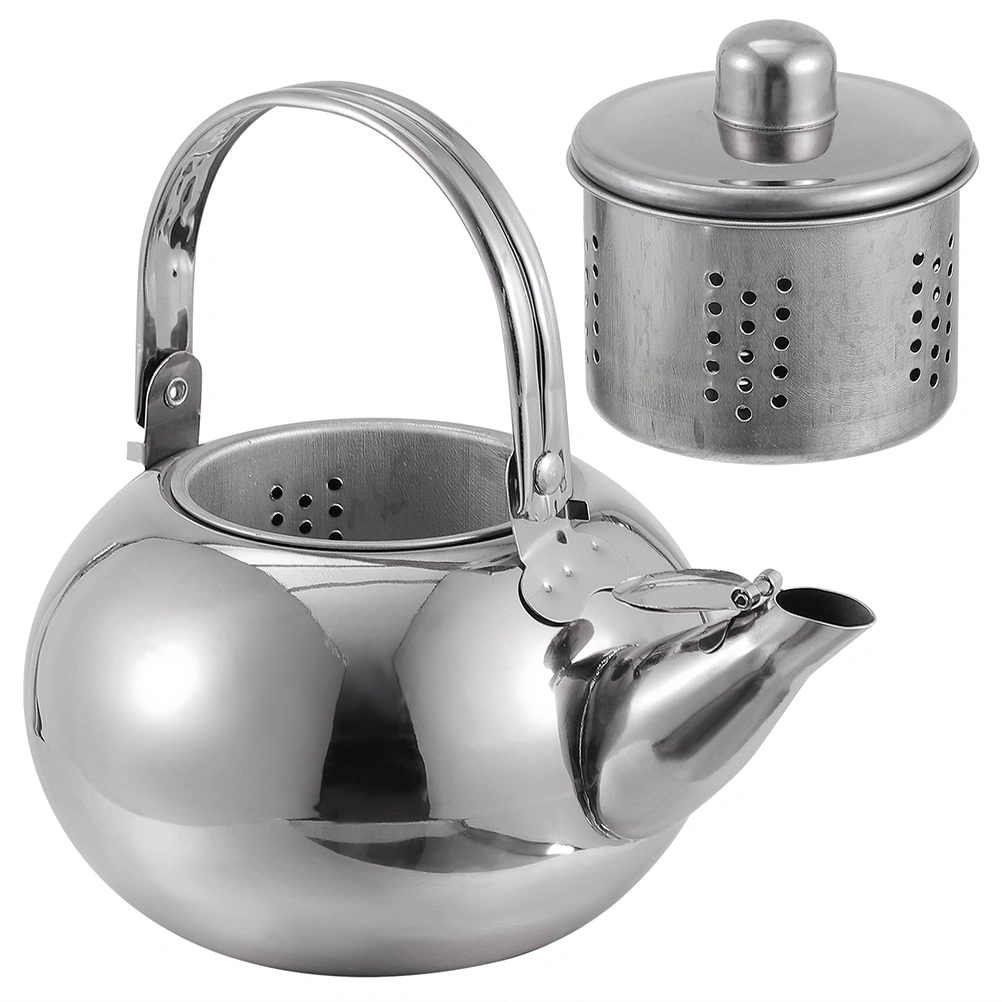 Stainless Steel Tea Kettle Practical Teapot Teakettle with Filter Screen