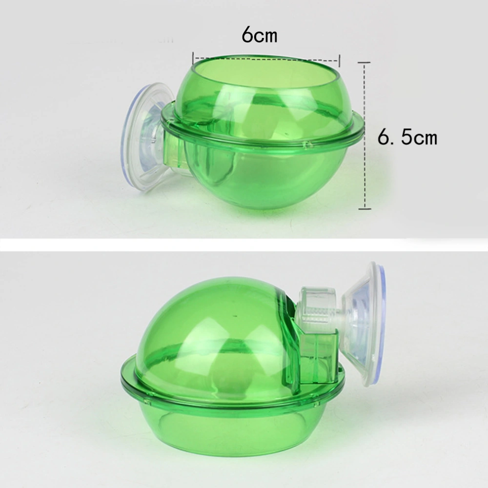 2pcs Reptile Water Feeder Safe Pet Feeding Bowl Water Drinking Tool Suction Cup Water Container