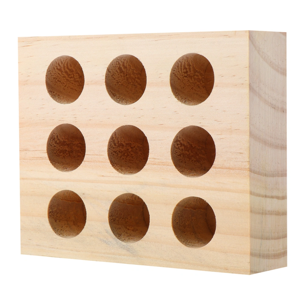 Hardwood Insect Pinning Block Contains 9 Holes with Same Heights for Pin