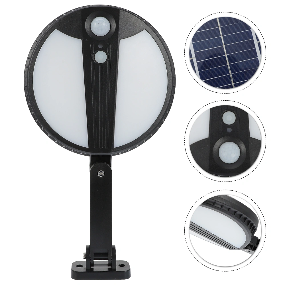 1 Set Outdoor Lighting Solar Lamp Home Yard Lamp Solar Outdoor Wall Lamp (Black)