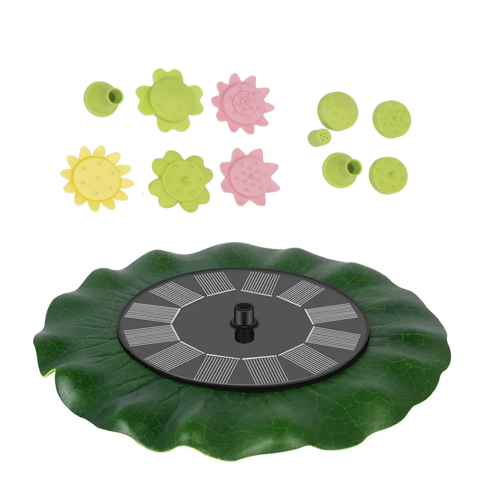 1 Set Solar Power Water Fountain Pump Outdoor Fountain Water Floating Fountain