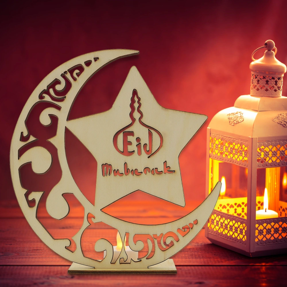 Ramadan Led Lamp Eid Decorative Candle Light Festival Party Tabletop Decor