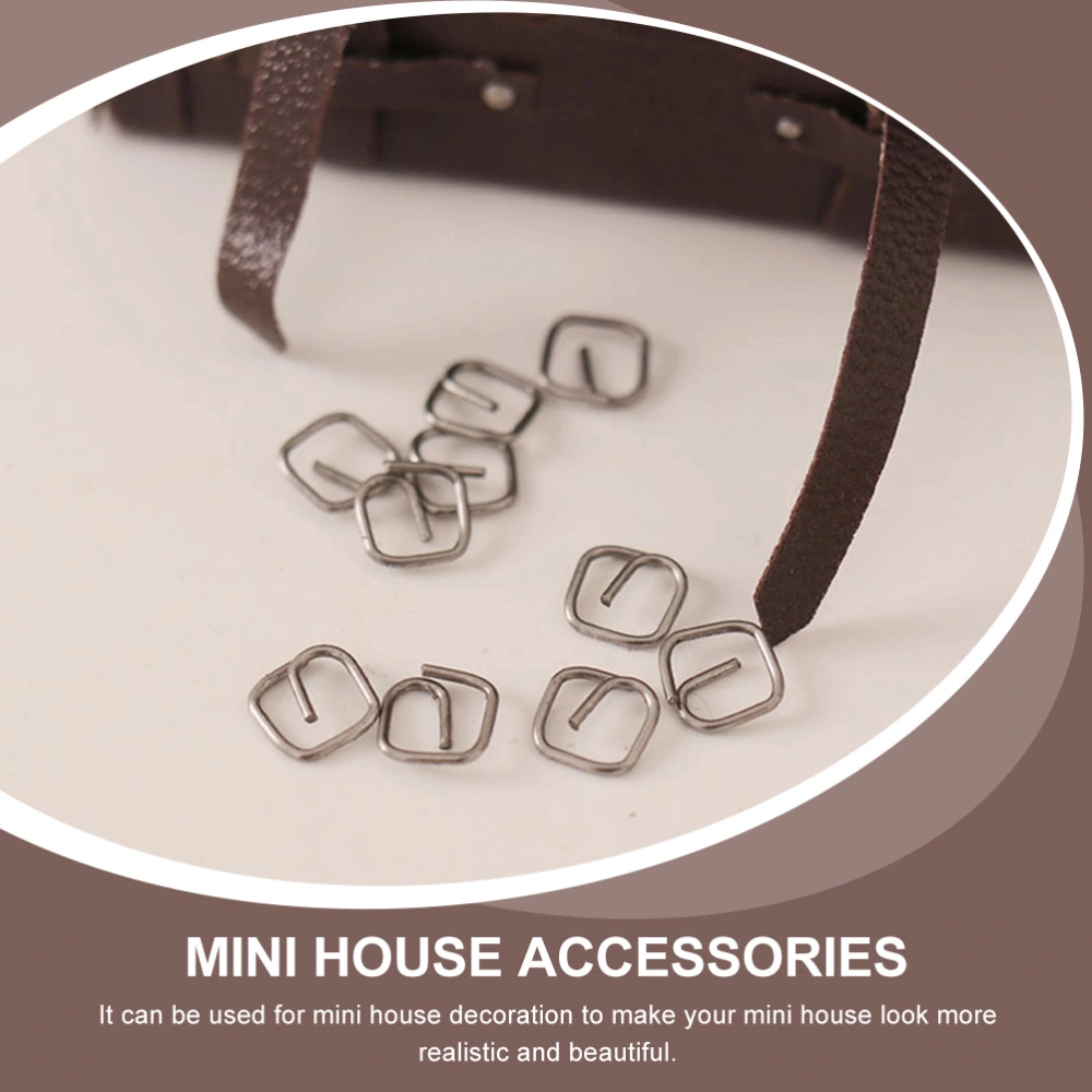 10pcs Alloy Mini Buckle Models Mini House Accessories Mini Luggage Clasp Decor