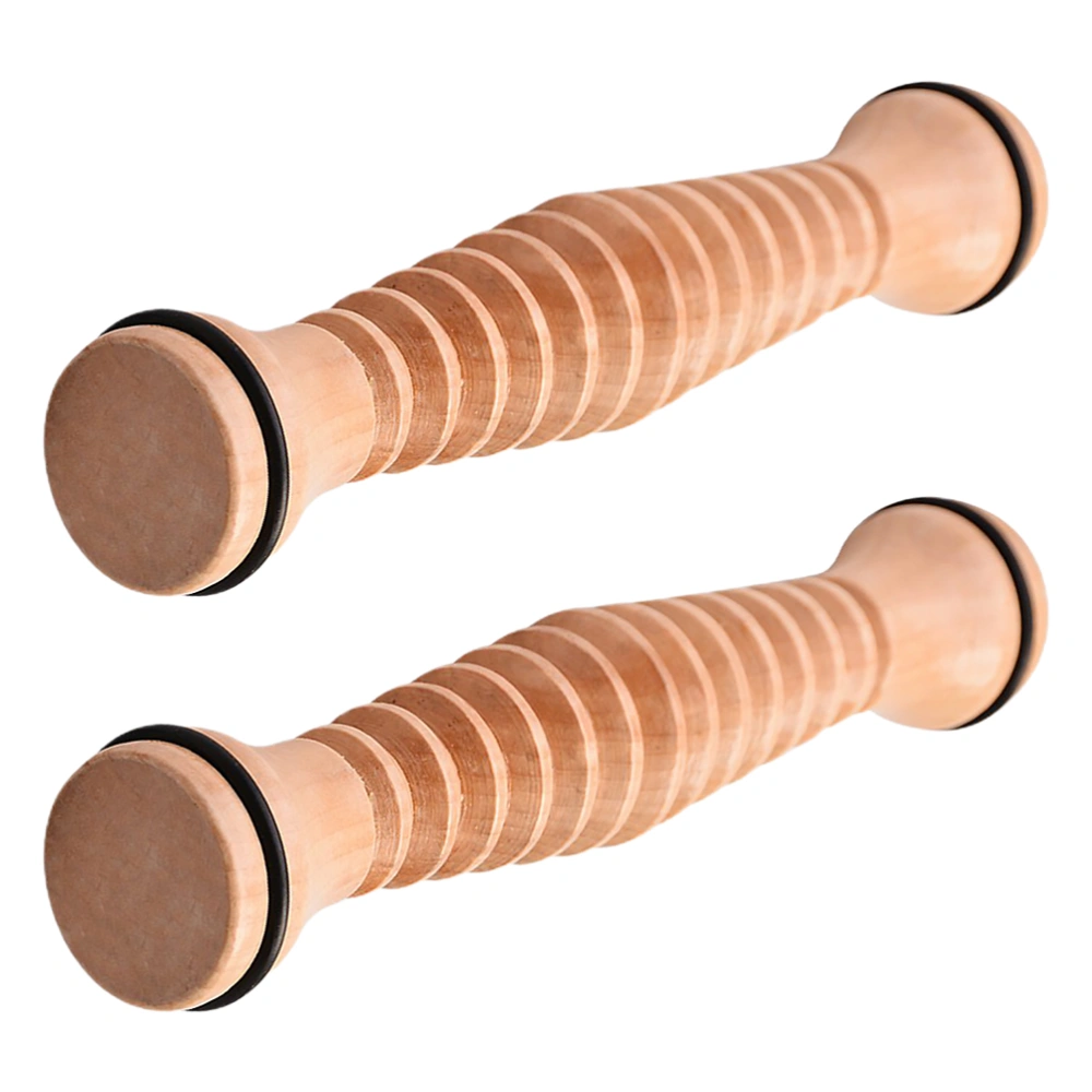 2Pcs Wooden Foot Sole Roller Massager Foot Care Relaxation and Relief Massager