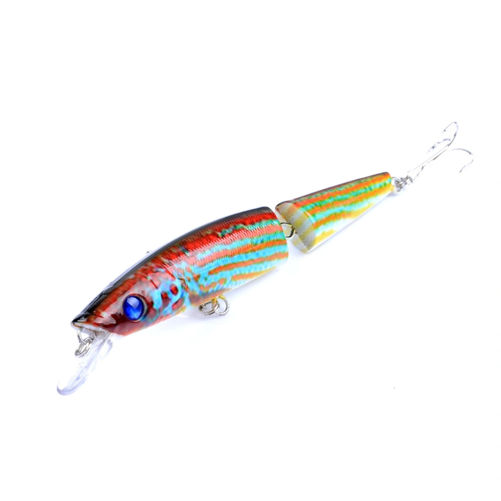 5 Pcs Multi-section Fishing Lures Plastic Baits Artificial Floating Fishing Lures Deep Sea Baits (5 Colors)