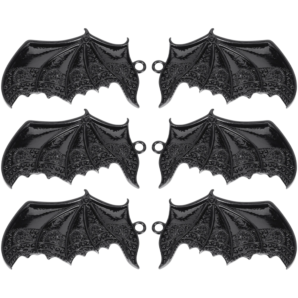 3 Pairs Cool Devil Wing Bat Wing Headdress Halloween Party Hair Clip Accessories