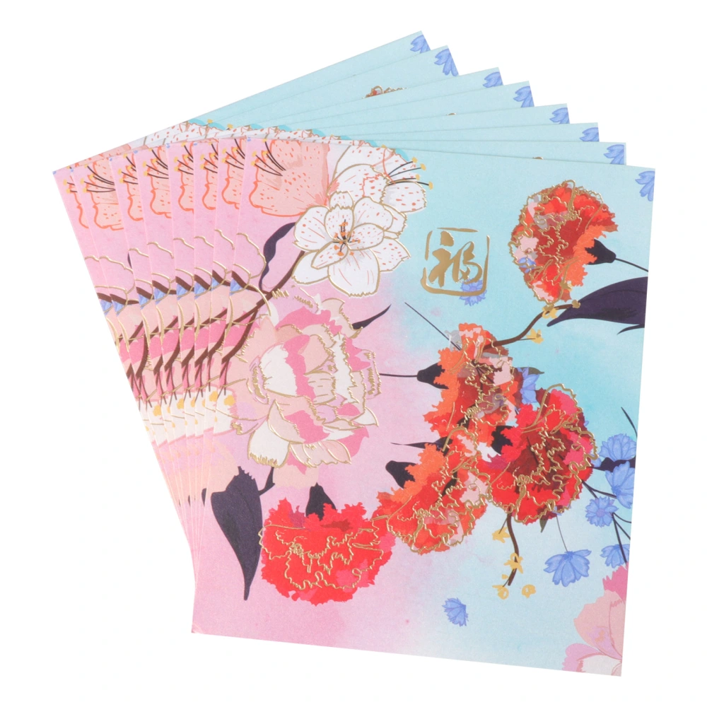 8pcs Decorative Money Packets Blossom Money Envelopes Festival Money Packets