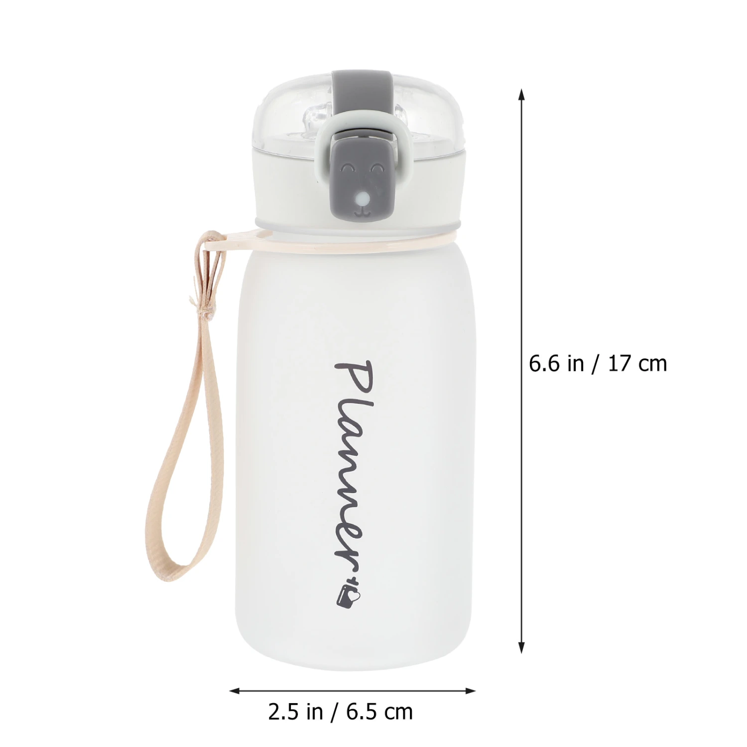 Plastic Frosted Water Cup Portable Water Drinking Bottle Summer Water Bottle