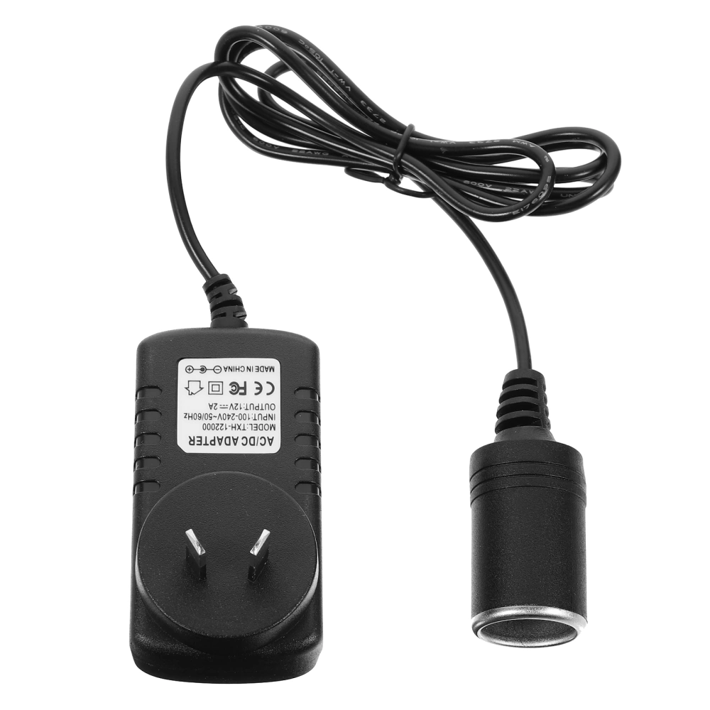 Auto Car Cigarette Lighter Voltage Converter 100-240V to 12V Converter (AU Plug)