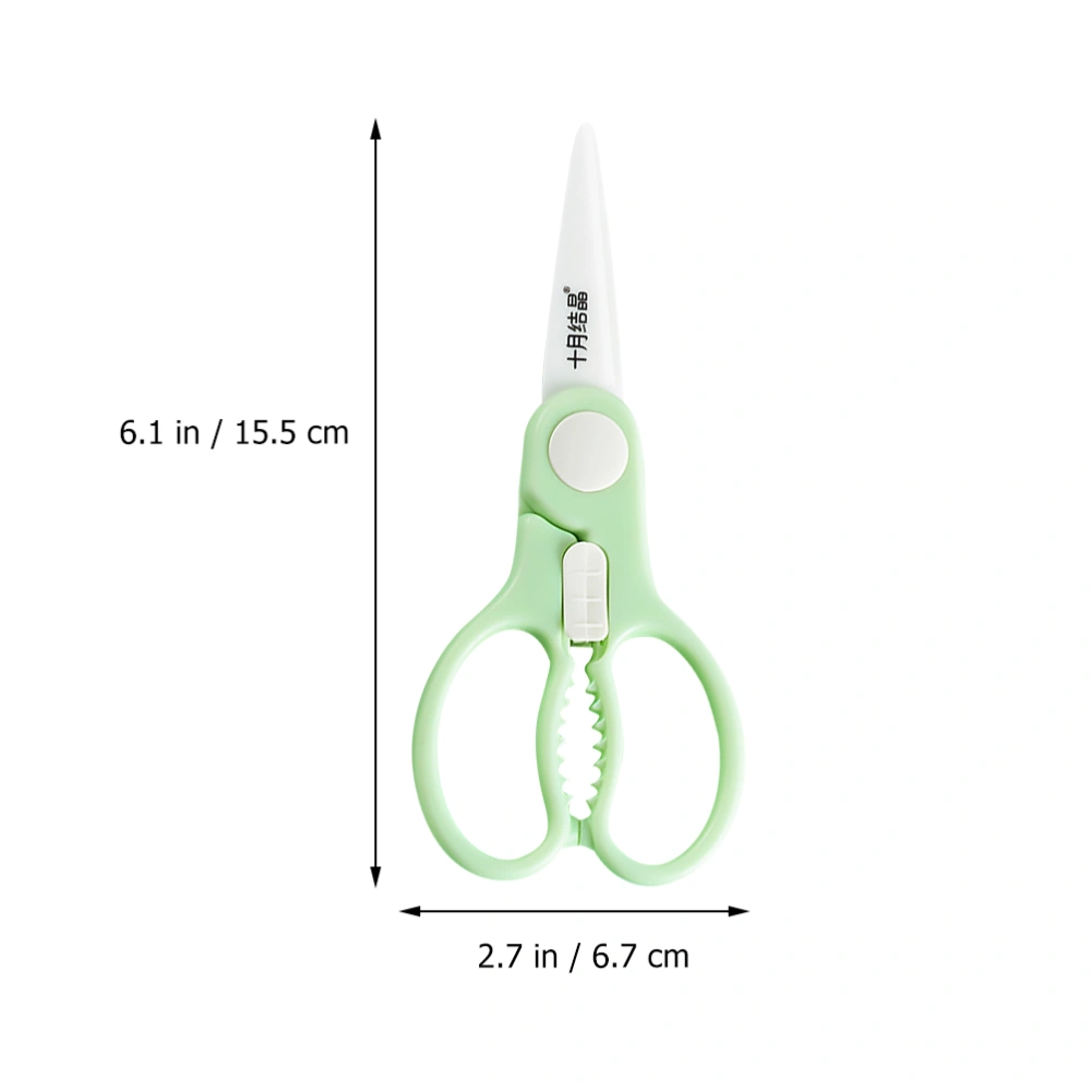 Practical Baby Food Scissor Ceramic Meat Scissor Healthy Baby Food Scissor