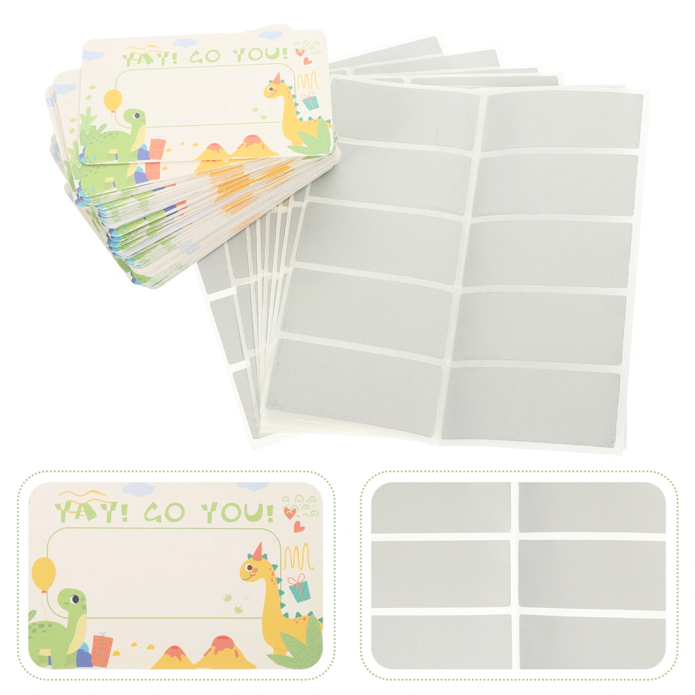 1 Set of School Scratching Cards Multi-function Prize Cards Cartoon Scratch Papers