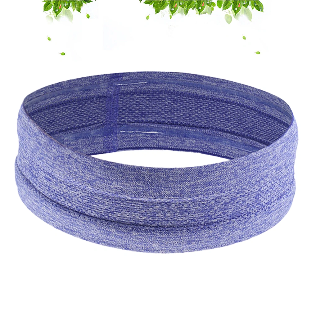 Sports Yoga Sweatbands Spa Facial Headband Make Up Wrap Head Headband (Purple)
