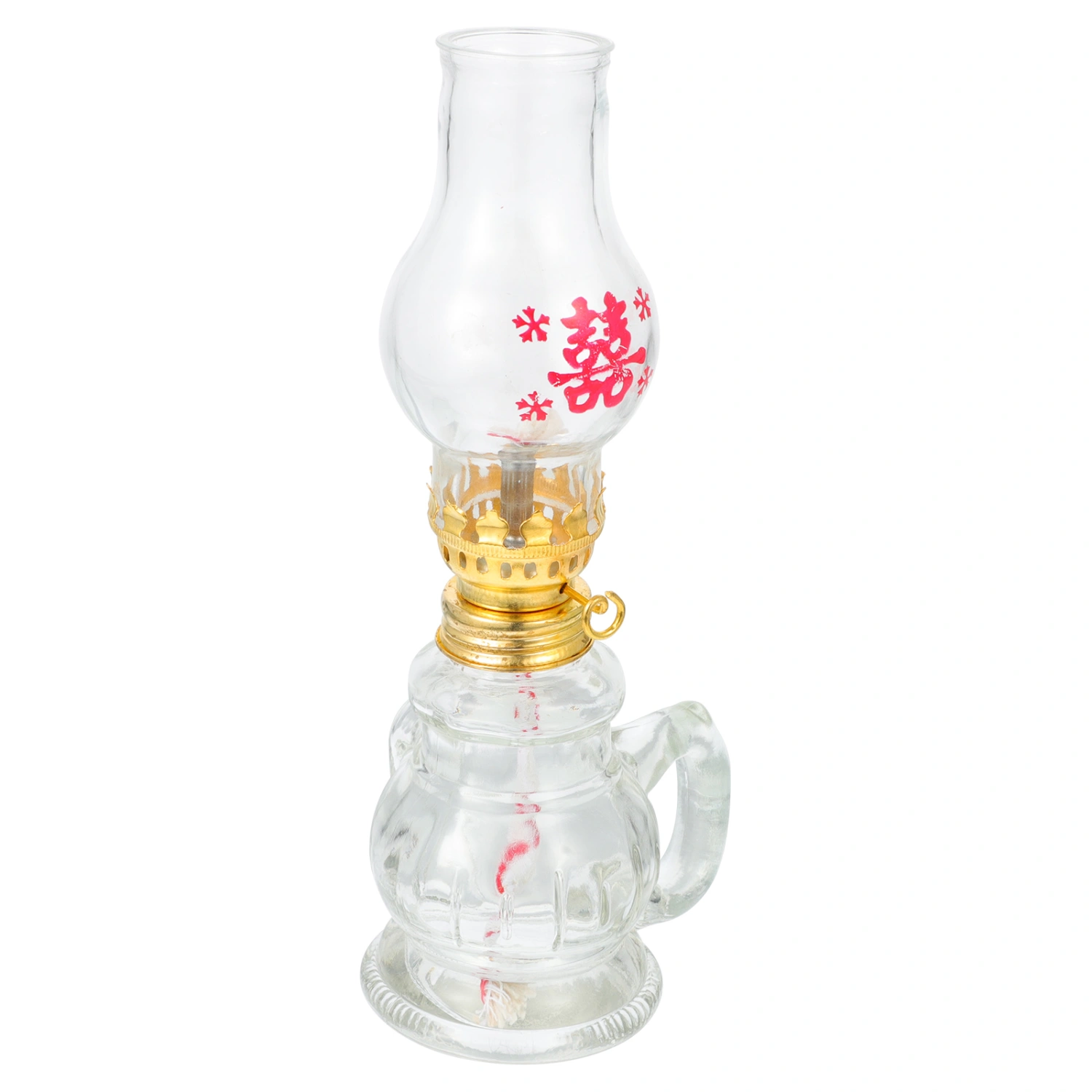 Chinese-style Kerosene Lamp Glass Kerosene Oil Lamp Retro Kerosene Oil Light