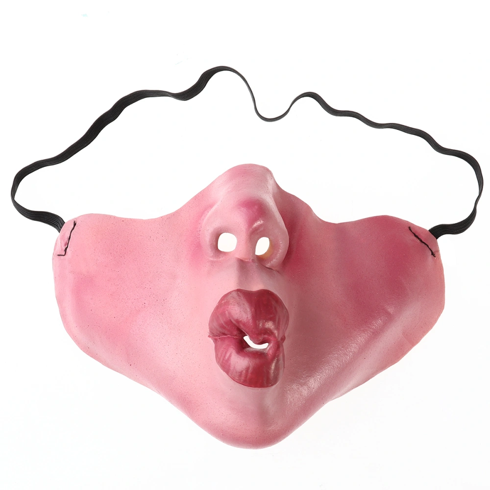 Funny Latex Half Face Masks Horrible Scary Mask Cosplay Costume for Halloween Party (Toot Mouth)