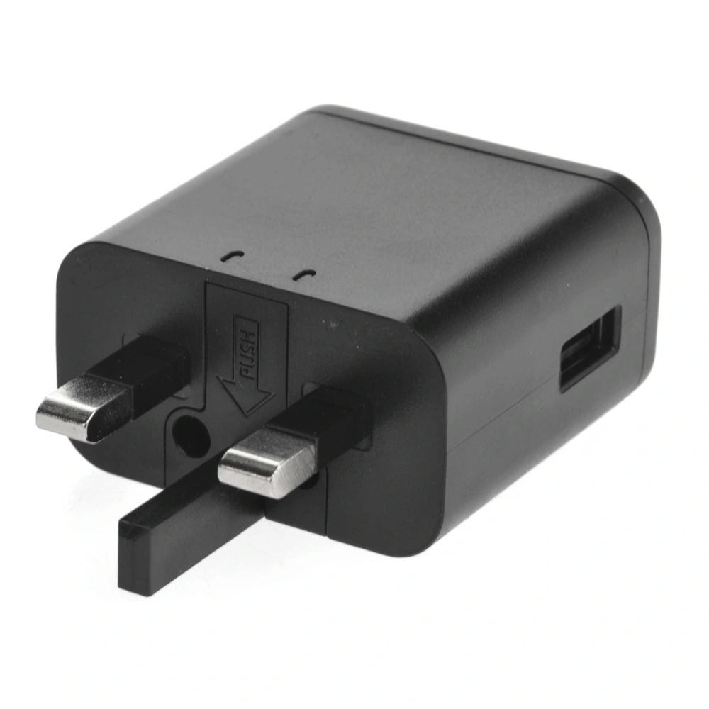 Portabe DC 5V/2A UK-Plug USB AC Power Adapter Travel Wall Charger for /Tablet PCs (Black)