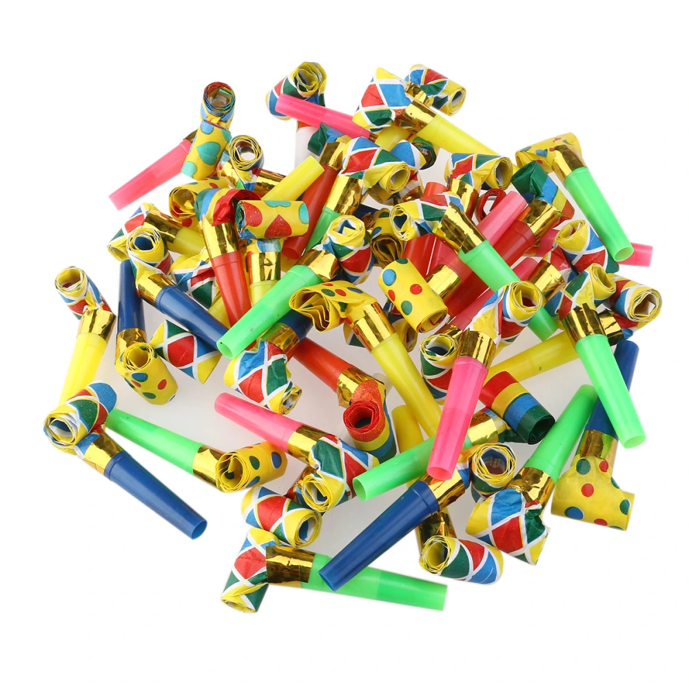 48pcs Party Horns Noisemakers Blowouts (Random color)