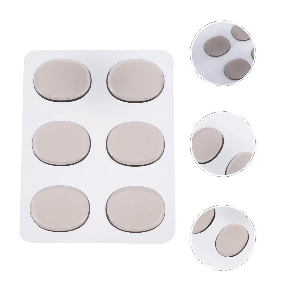 8pcs Adhesive Silicone Drum Dampeners Practical Drum Silencers (Coffee)