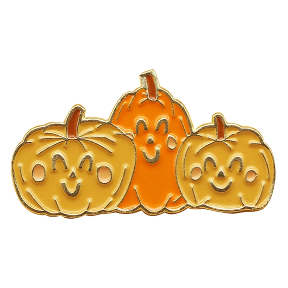 1Pc Halloween Pumpkin Brooch Alloy Enamel Badge Clothing Accessories