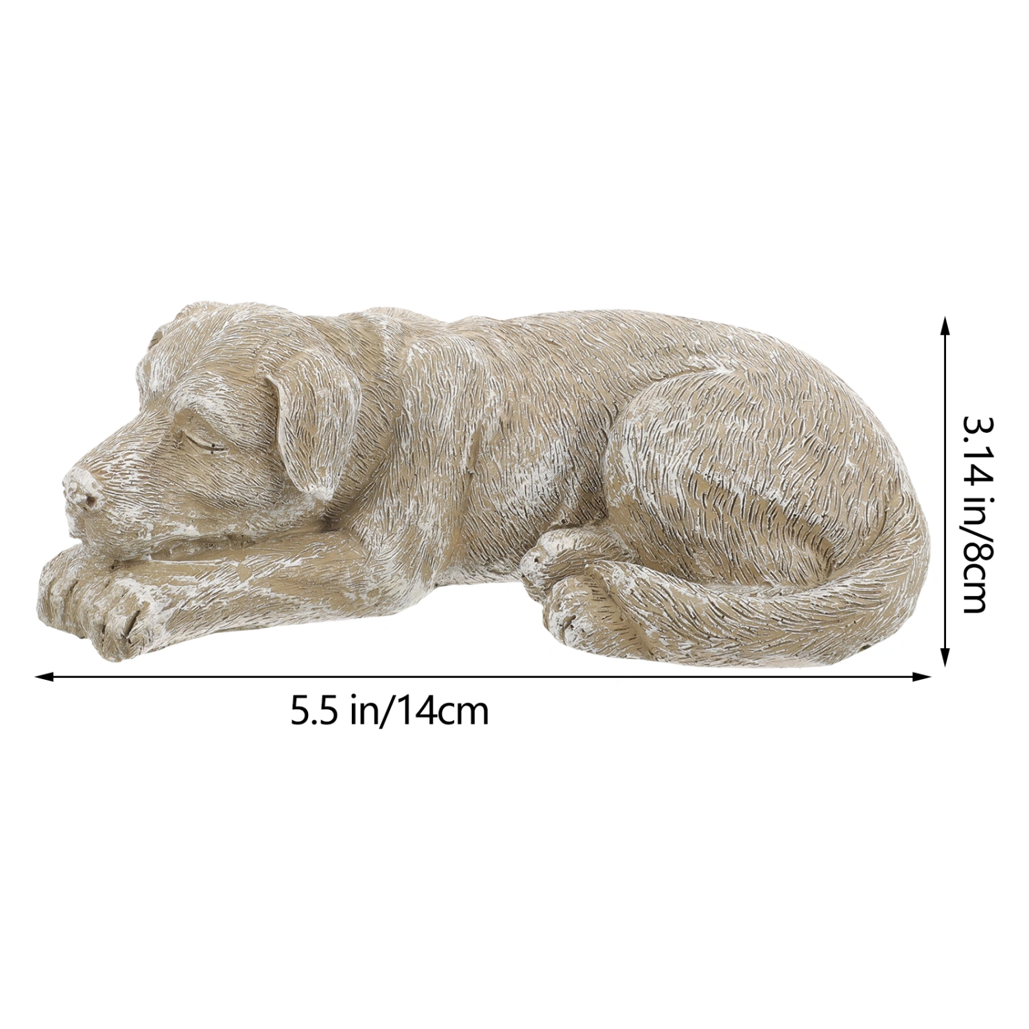 Dog Memorial Gift Statue Dog Ornament Resin Dog Memorial Stone Pet Memorial Stone for Garden