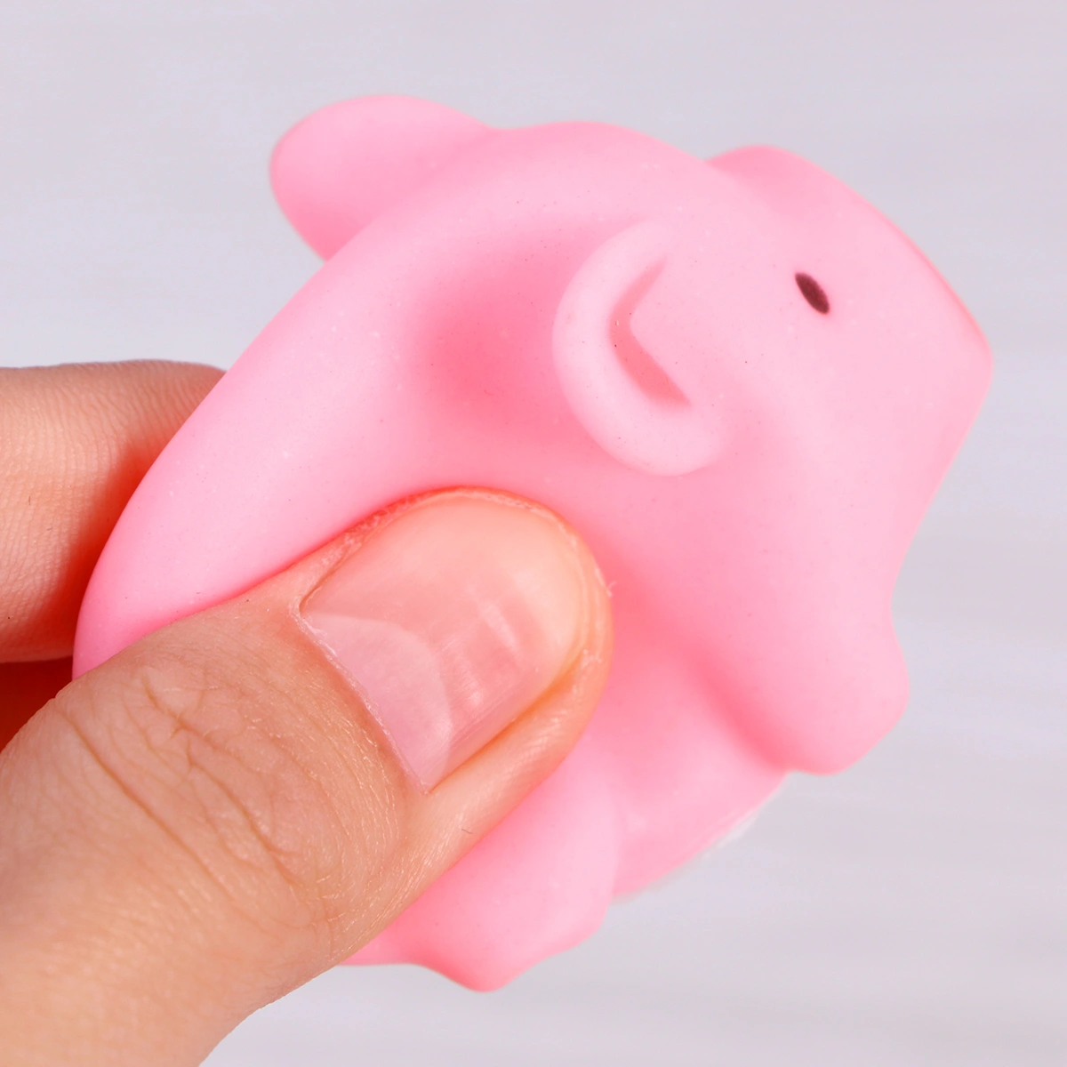 12 Pcs Rubber Sound Baby Bath Water Play Pink Pig Toy Baby Shower Dolls (Small Pigs)