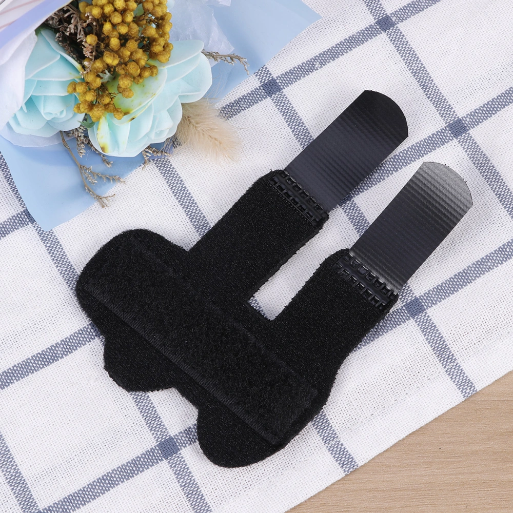 Finger Splint Trigger Finger Splint Tendon Rupture Injured Fixation Band Finger Support Brace for Finger Recovery (Black)