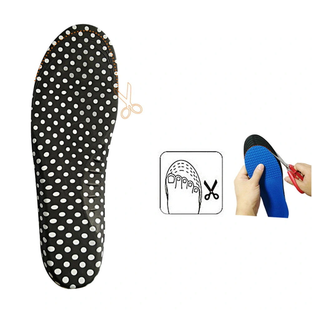 1 Pair of Arch Support Insoles Magnetic Treatment Massage Insoles Sports Shoe Cushion - Size S