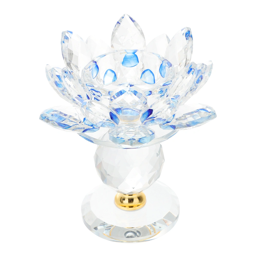 Clear Crystal Flower Candle Holder Tealight Votive Candle Holder Home Decoration