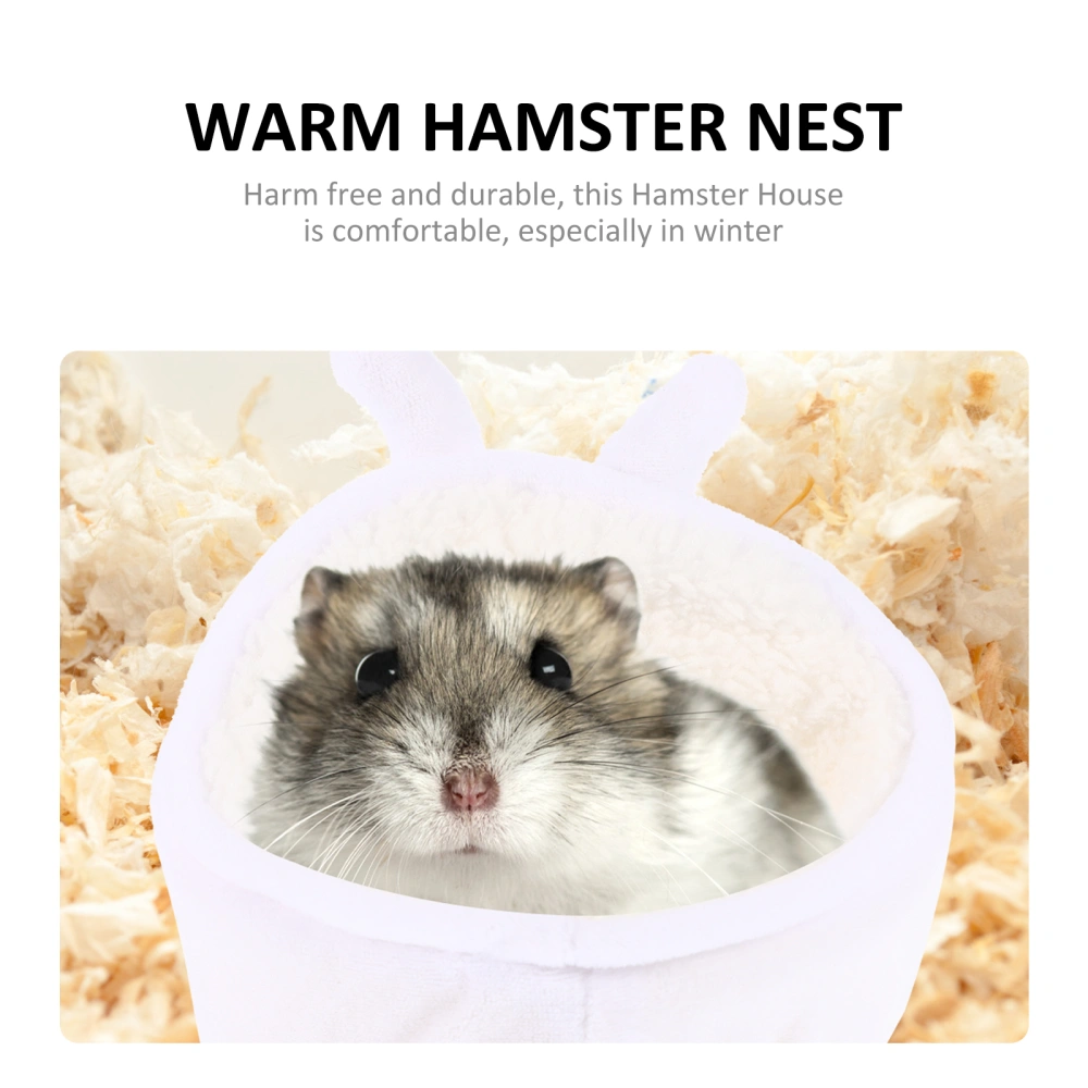 Hamster Nest Comfortable Small Pet Nest Plush Pet Nest Guinea Pig Hideout Warm Hamster Nest