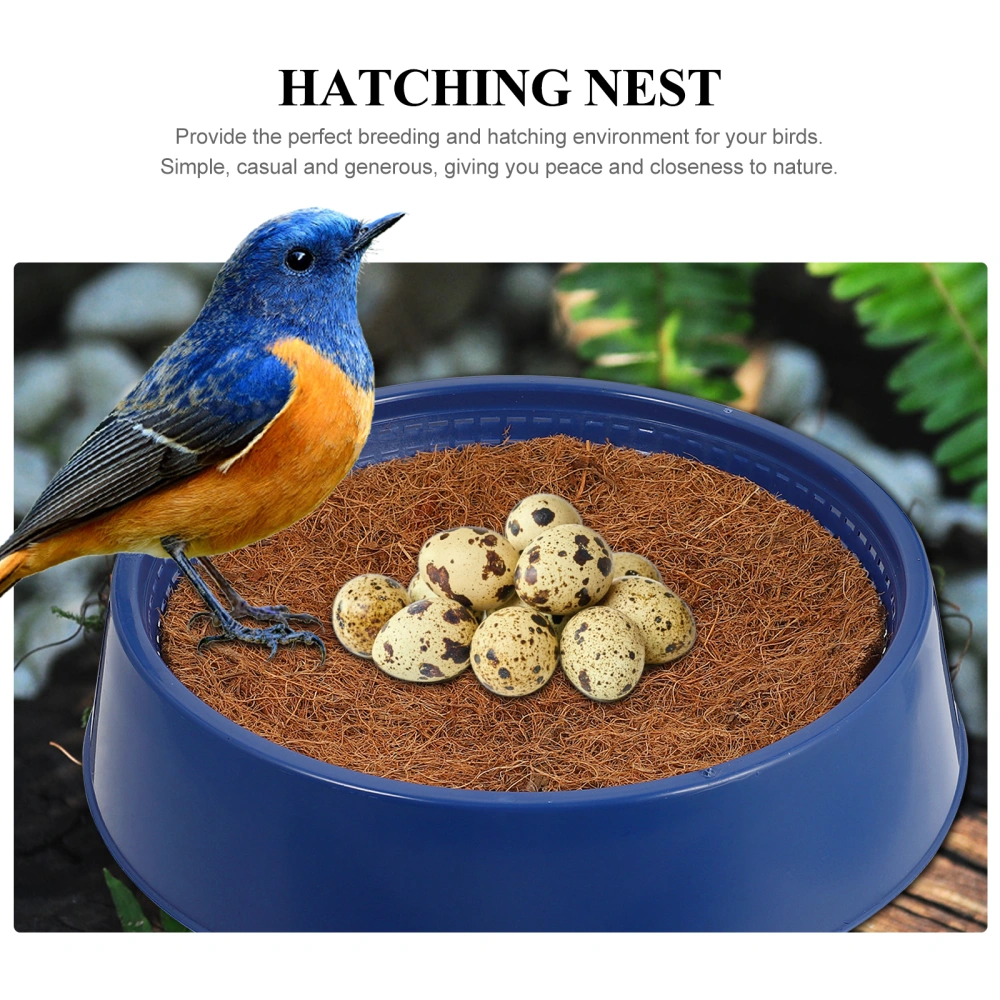 1 Set Plastic Bird Nest Bird Nesting Bowl Pigeon Hatching Breeding Nest