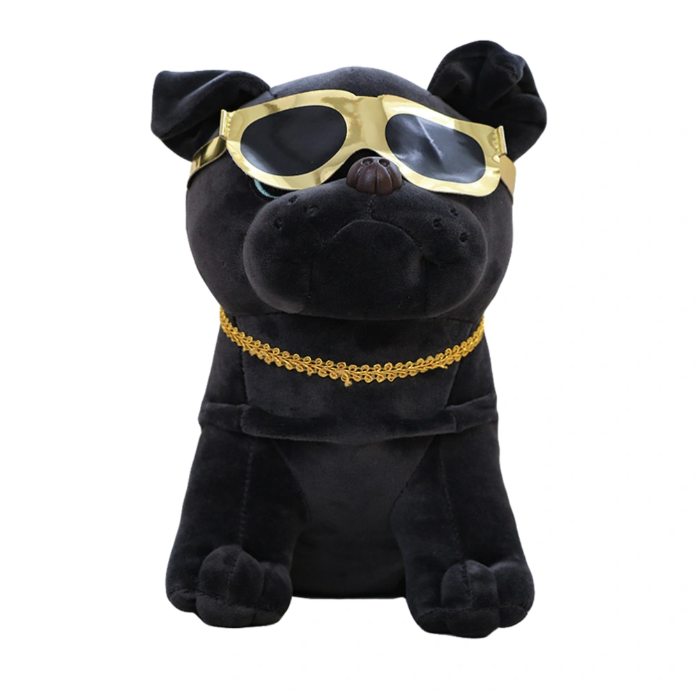 Plush Cartoon Plush Dog Stuffed Gold Chain Dog Toy Children Birthday Gift Toy