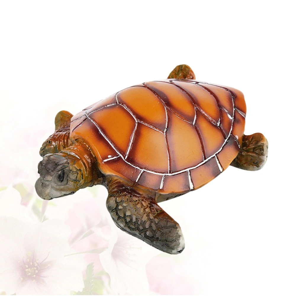 Resin Aquarium Landscape Ornament Resin Turtle Fish Tank Decorative Turtle