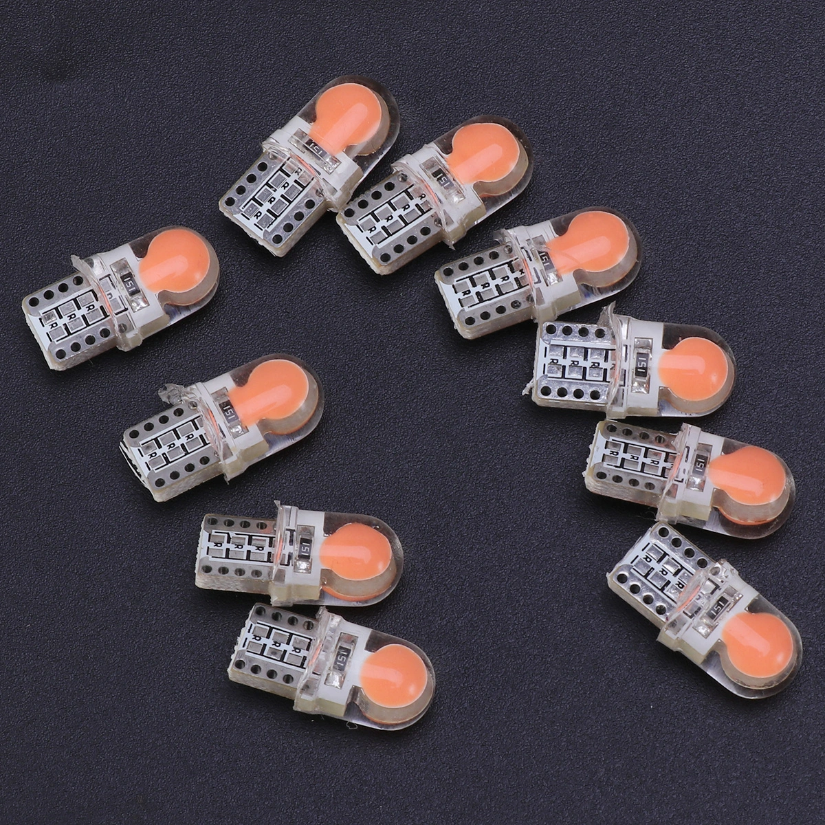 10 PCS Super Bright T10 Car Bulbs LED Canbus Lamp SMD Clearance Light Interior Reading Light (Red)