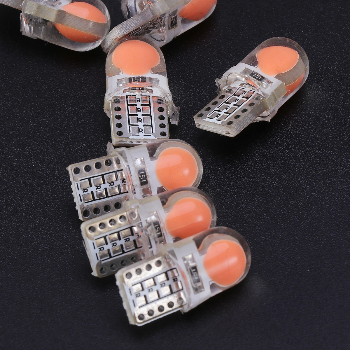 10 PCS Super Bright T10 Car Bulbs LED Canbus Lamp SMD Clearance Light Interior Reading Light (Red)