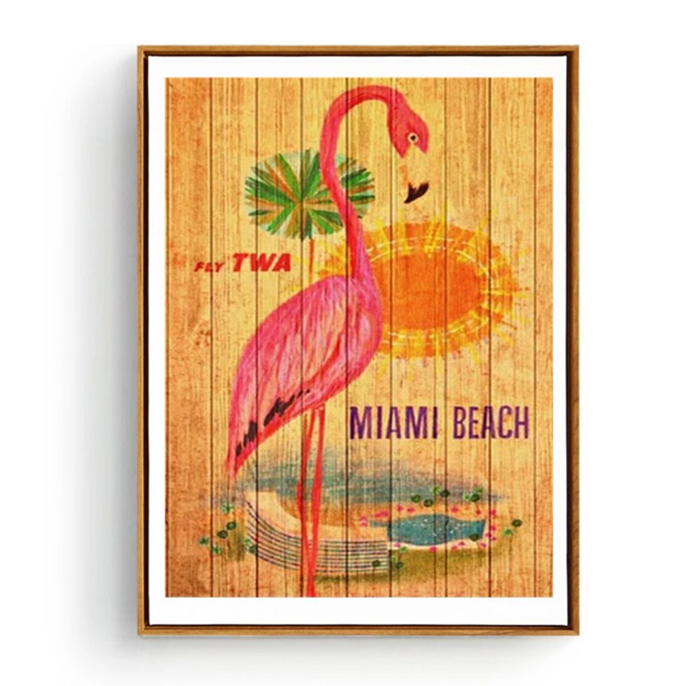 5D Diamond DIY Painting by Number Flamingo Crystal Rhinestone Paintings Pictures Arts Craft Z352