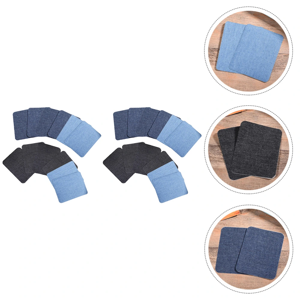 24Pcs Iron On Jean Patches Jeans Repair Kit Durable Clothing Repair Patches