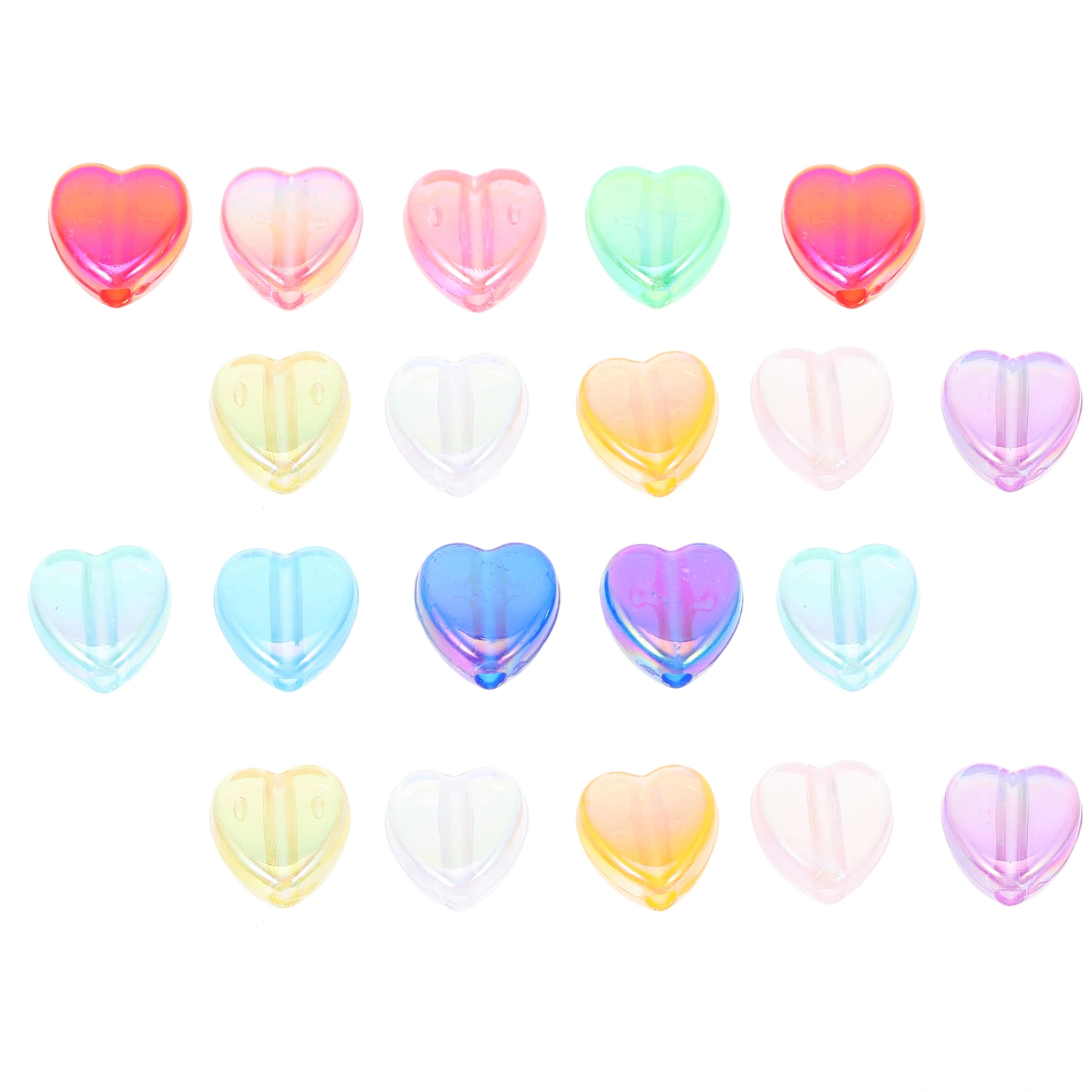 1 bag of Acrylic Beads Decor DIY Bracelet Necklace Loose Beads Jewelry Beads